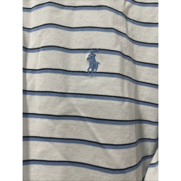 Polo by Ralph Lauren Collar 3 Button Short Sleeve Stripe Design Men's Size XXL - Picture 3 of 12
